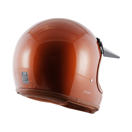 Thumbnail: Axor Retro Moto-X Sparkling Orange Helmet