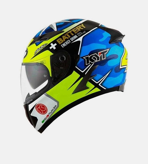 KYT VENDETTA ALEIX ESPARGARO REPLICA BLUE YELLOW HELMET Ryders