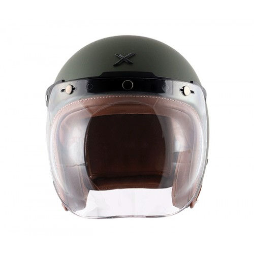 Thumbnail: Axor Retro Jet Dull Battle Green with Plain Bubble Visor