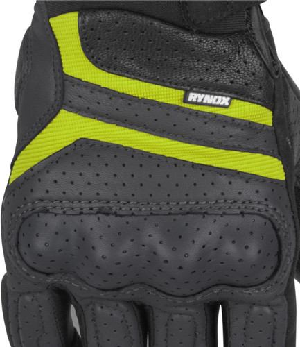 RYNOX AIR GT GLOVES Grey Hi-Viz Green Ryders Corner