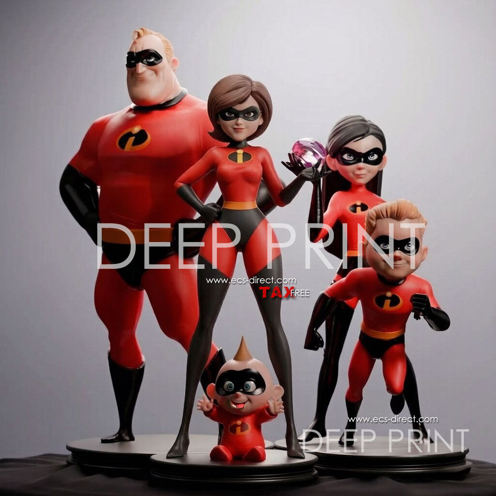 The Incredibles Resin 1:24 - 1:4 Model Kit Unpainted 3d Print GK Statue Figures