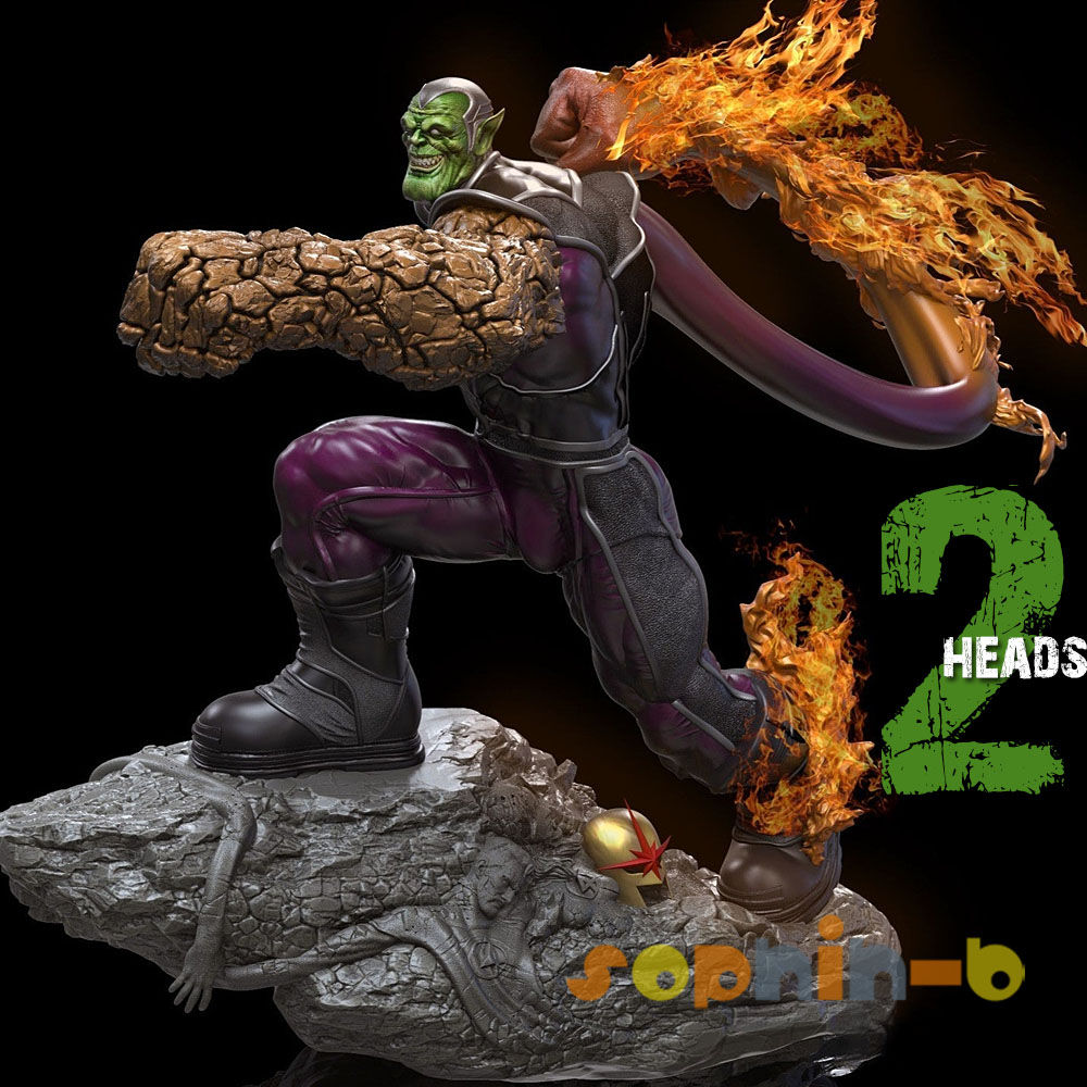 Super Skrull Resin 1:4 Model Kit Unpainted 3d Print Garage Kit Statue Figure