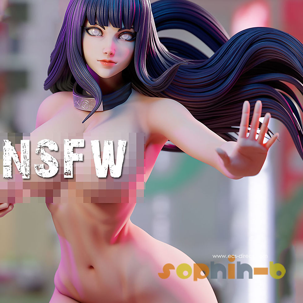 Thumbnail: Naruto Hinata NSFW Resin 1:4 Model Kit Unpainted 3d Print GK Statue Figure.