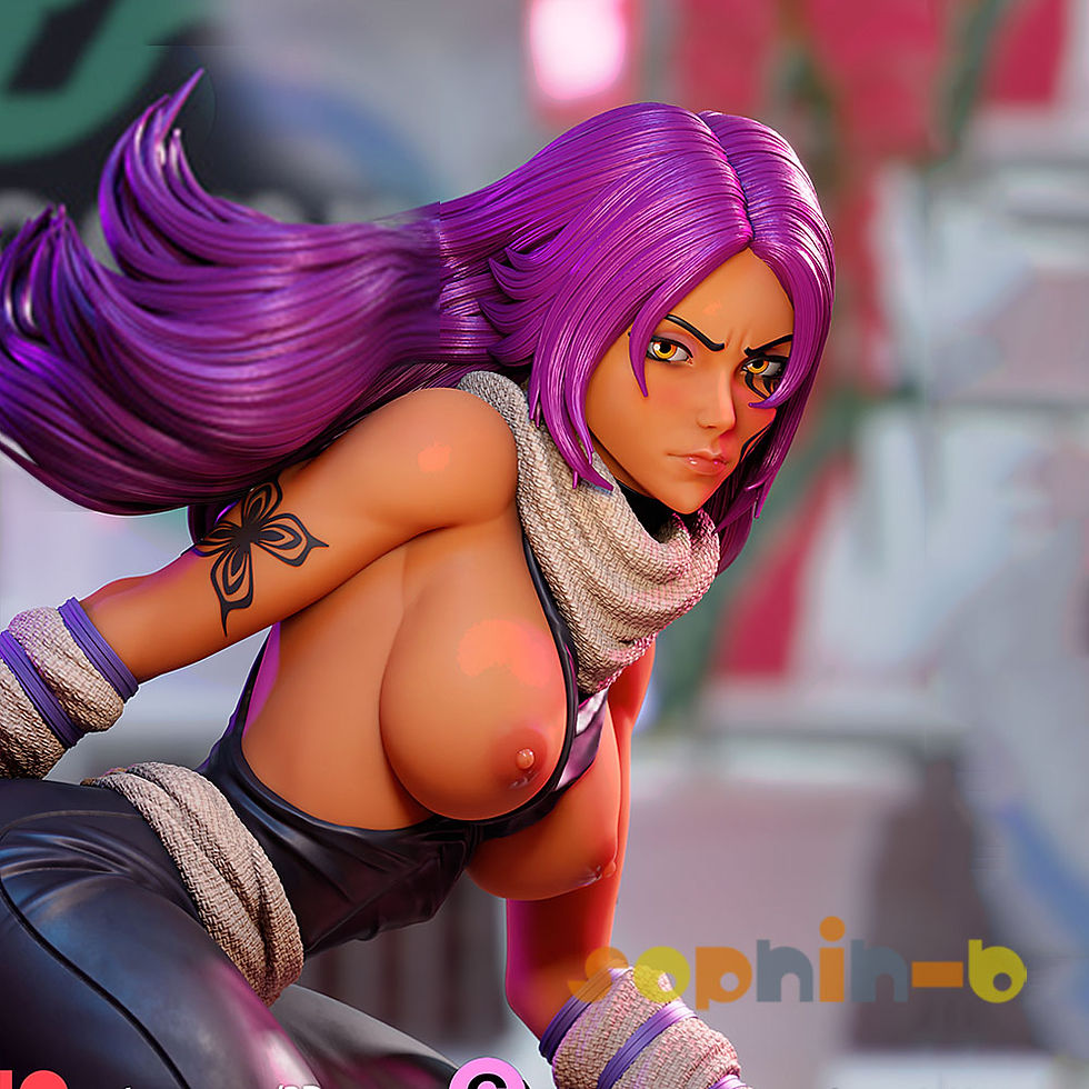 Thumbnail: Yoruichi Shihoin Sexy 1:4 Scale Model Kit Unpainted 3d Printed GK Statue Figure