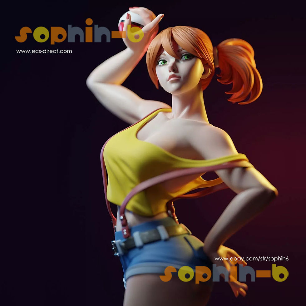 Thumbnail: Misty NSFW Resin 1:4 Scale Model Kit Unpainted 3d Print GK Statue Figure