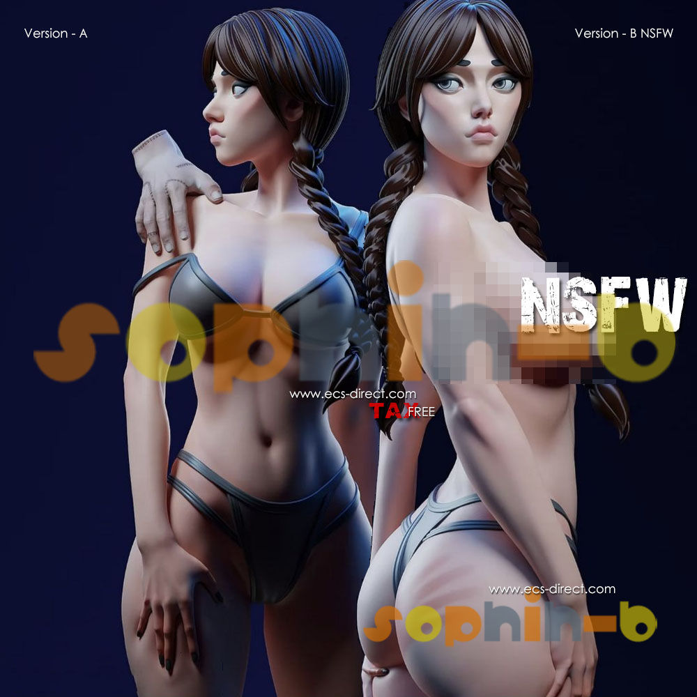 Wednesday Swimwear NSFW 1:4 Model Kit Unpainted 3d Print GK Statue Figure