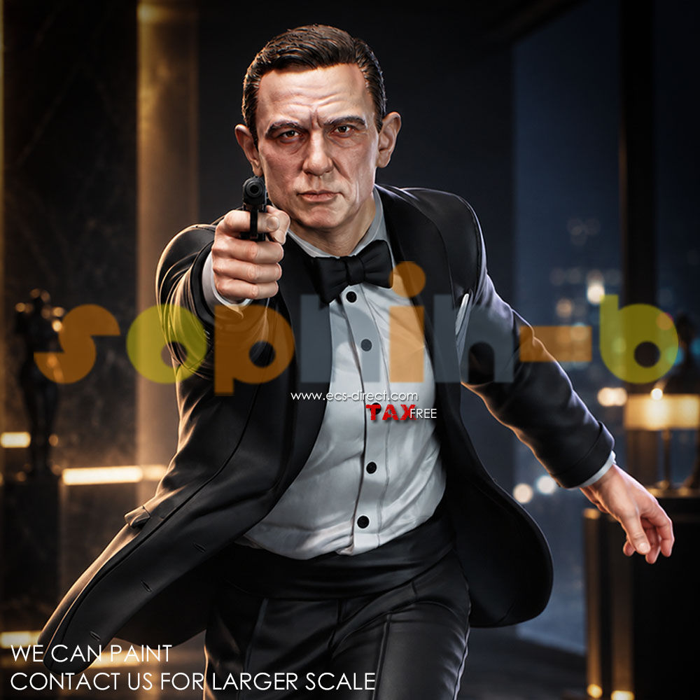 James Bond Statue Resin 1:4 Model Kit Unpainted 3d Print GK Figure