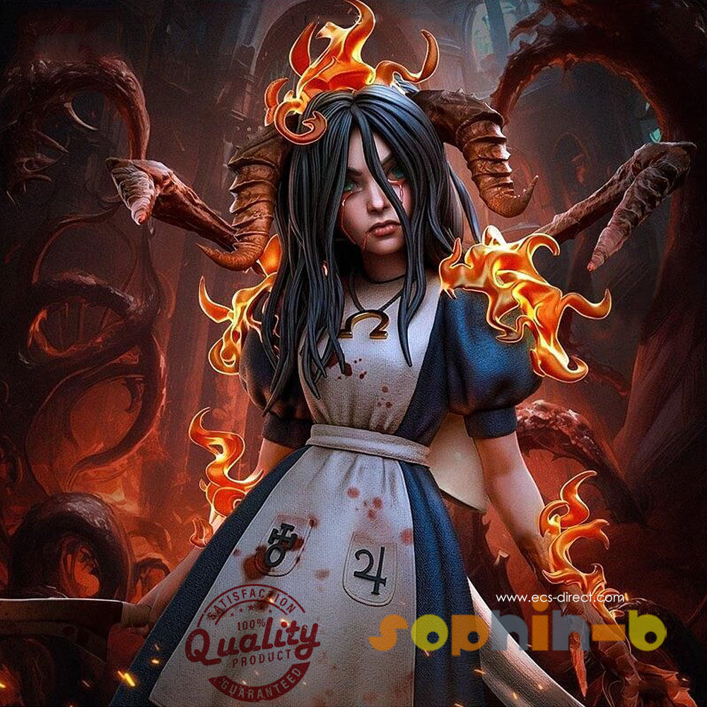 Alice Madness Resin 1:4 Model Kit Unpainted 3d Print Garage Kit Statue Figure