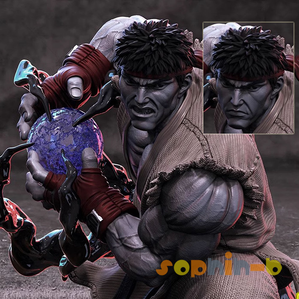 Ryu - Street Fighter Resin 1:4 Scale Model Unpainted 3d Printed GK Statue Figure