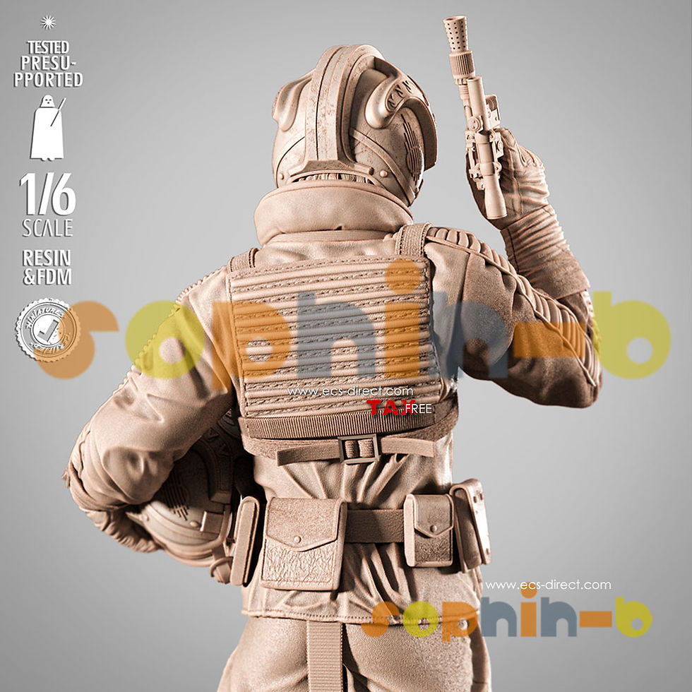 Thumbnail: Luke Skywalker Resin 1/24 - 1/4 Scale Model Unpainted 3d Print GK Statue Figure