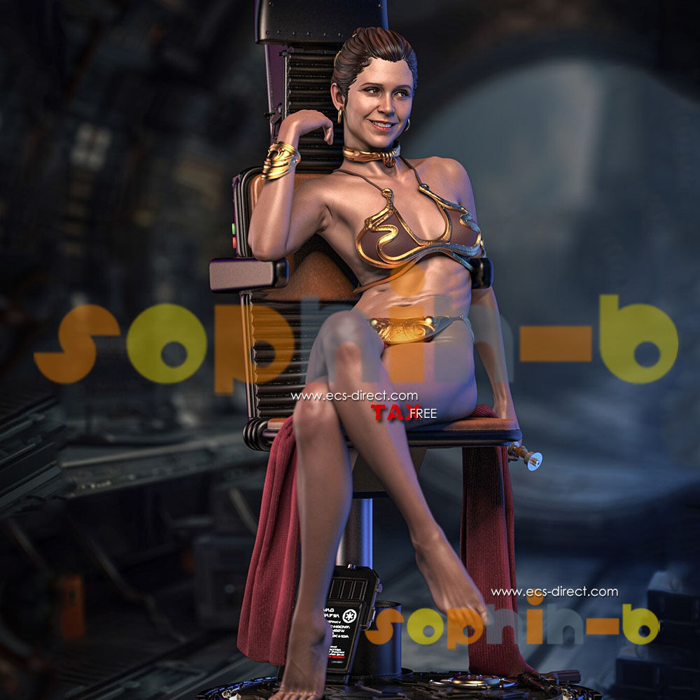 Princess Leia NSFW Resin 1:4 Scale Model Unpainted 3d Print GK Statue Figure