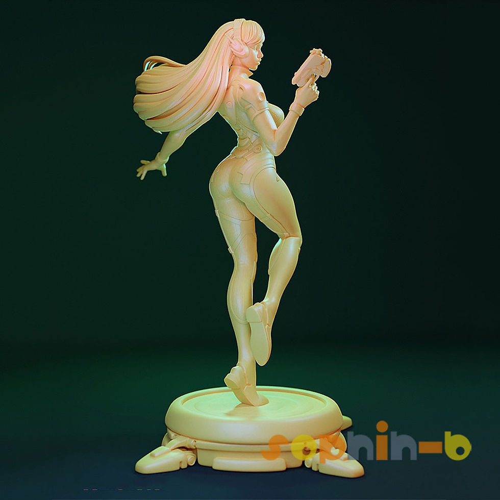 Thumbnail: Sexy Dva Overwatch 1:4 Resin Model Kit Unpainted 3d Printed GK Statue Figure