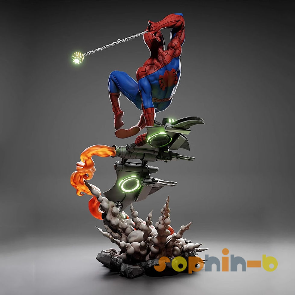 Thumbnail: Spider-Man Resin 1:6 Scale Model Kit Unpainted 3d Print Garage Kit Statue Figure