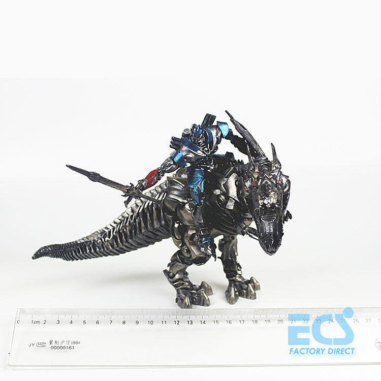 Thumbnail: Transformed Age of Extinction Optimus Prime + Grimlock Collection Statue Figure