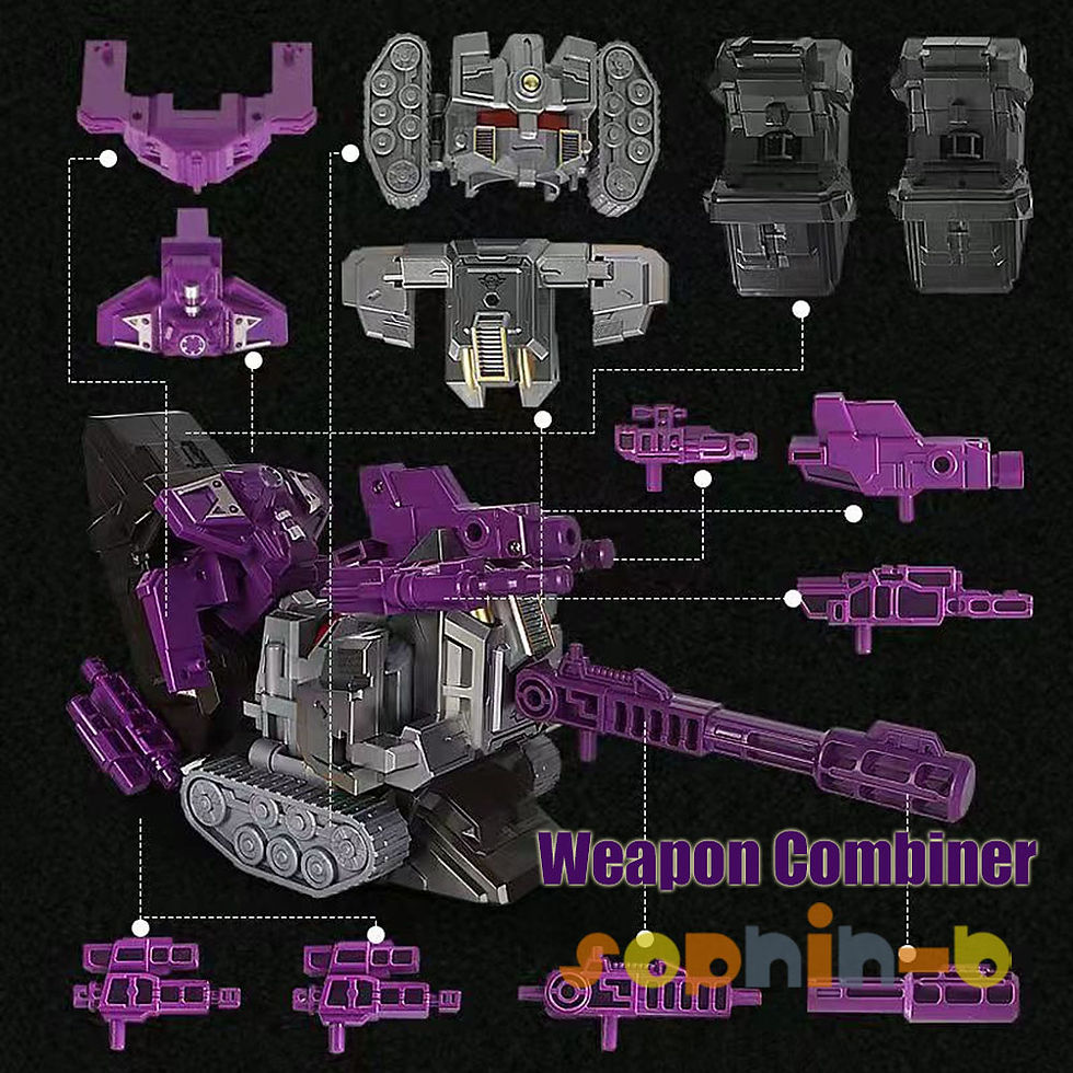 Thumbnail: 6 in 1 Bruticus Cute Version Transformed Tank Robots Figures No Original Box
