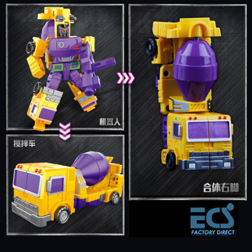 Thumbnail: Transformed Yellow/Green Devastator Constructicons Collectible Figure