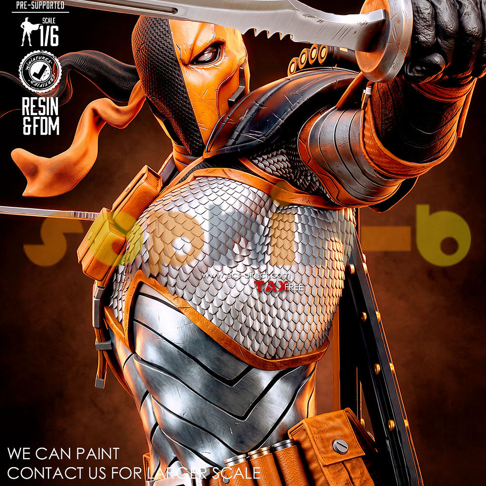 Thumbnail: Deathstroke Statue 1:6 Scale Model Kit Unpainted 3d Printed GK Figure