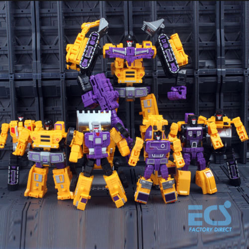 Thumbnail: Transformed Yellow/Green Devastator Constructicons Collectible Figure