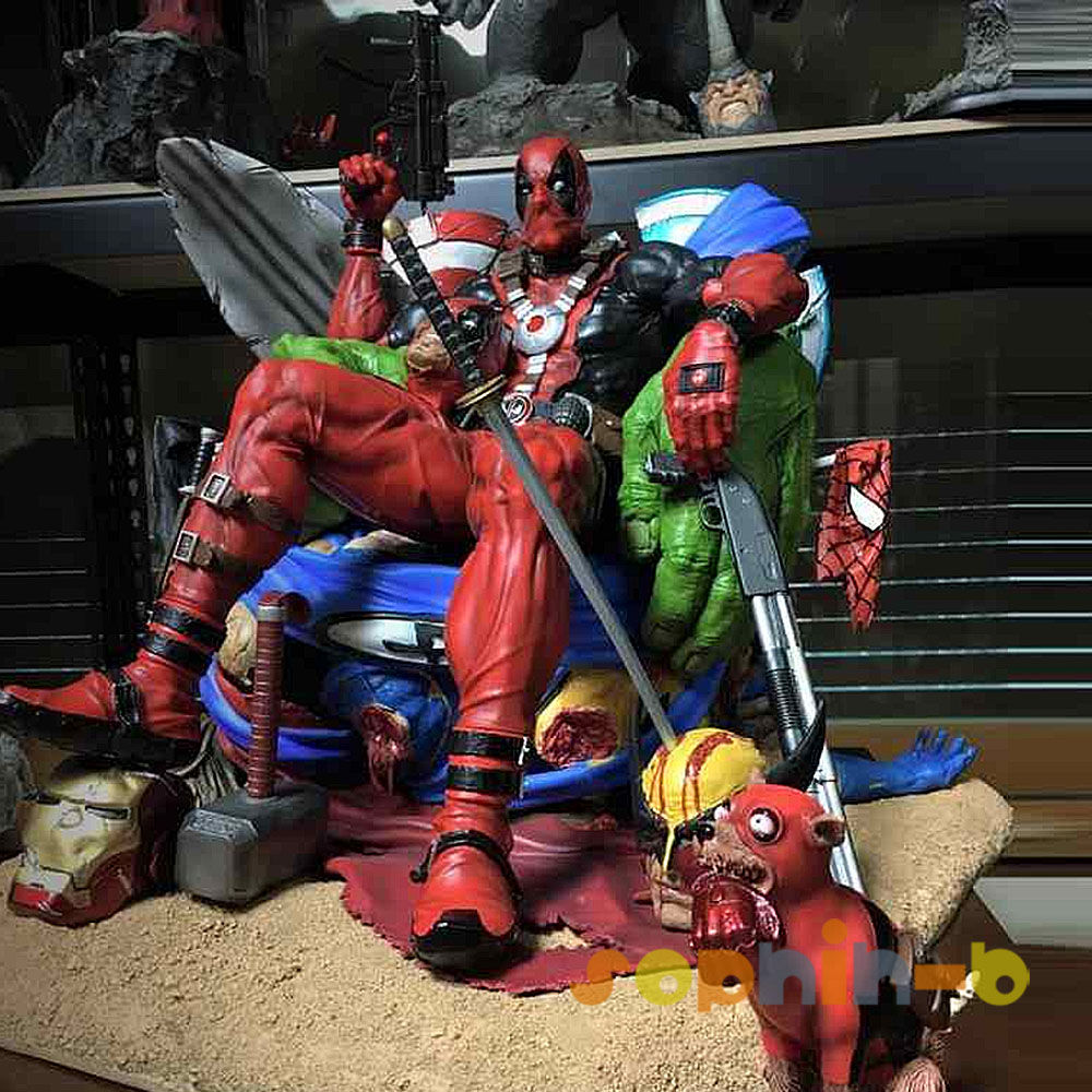 Deadpool kills Marvel Universe 1:6 Model Kit Unpainted 3d Print GK Statue Figure