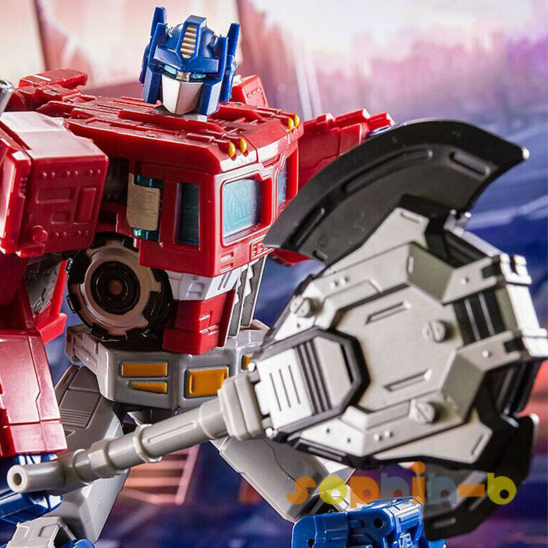Thumbnail: Transformed Movie Cybertron Optimus Prime Megatron w/ Metal Parts Figure KO