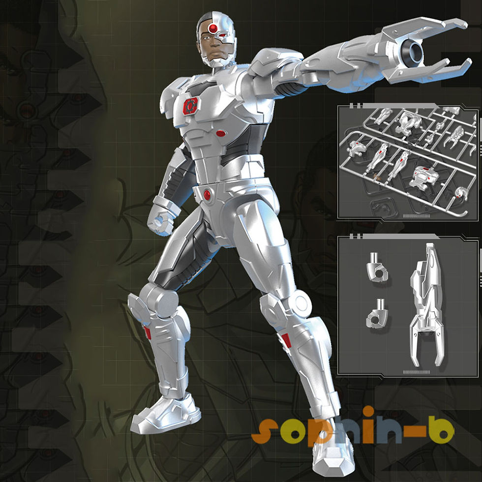 Thumbnail: Batman Superman Joker Cyborg Figure Justice League Action Figure Model Kit DIY