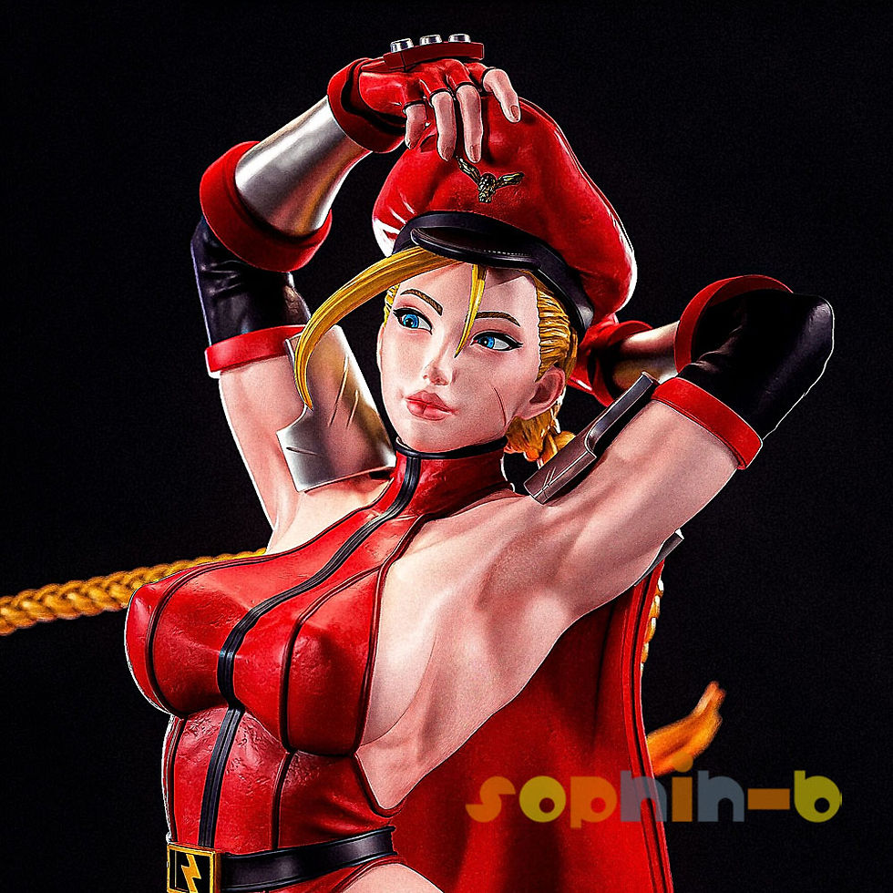 Thumbnail: Bison Cammy NSFW Street Fighter Model Kit Unpainted 3d Printed GK Statue Figure