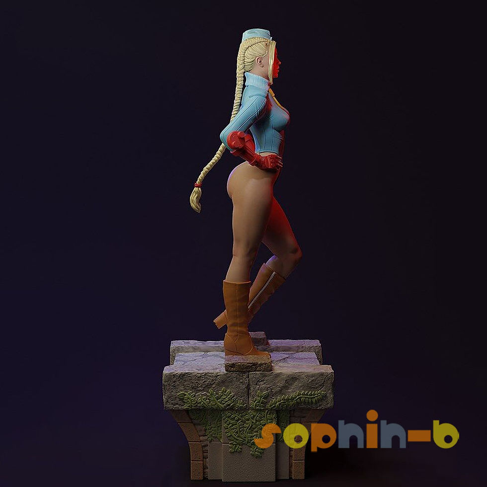 Thumbnail: Cammy NSFW Street Fighter 1:4 Model Kit Unpainted 3d Print GK Statue Figure