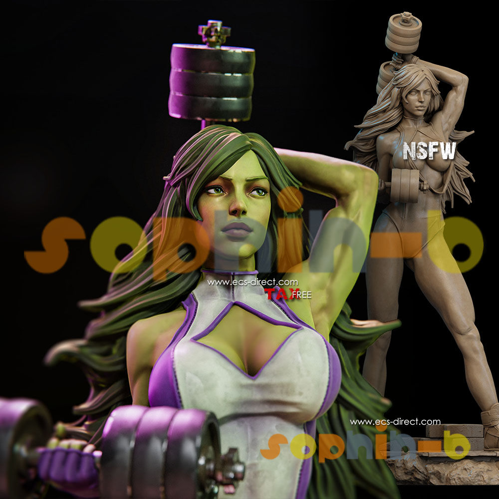 shehulk barbell NSFW 1:3 Resin Model Kit Unpainted 3d Printed GK Statue Figure