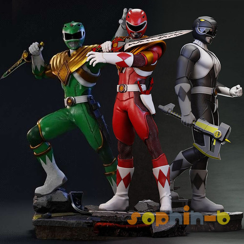 The Power Rangers Resin 1:4 Scale Model Kit Unpainted 3d Print GK ...