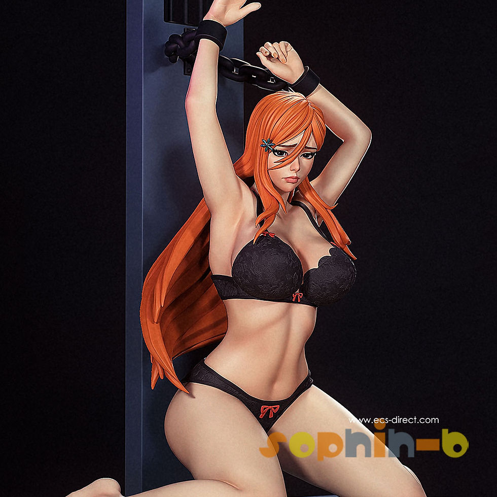Thumbnail: Inoue Orihime Sexy NSFW 1:4 Model Kit Unpainted 3d Printed GK Statue Figure !