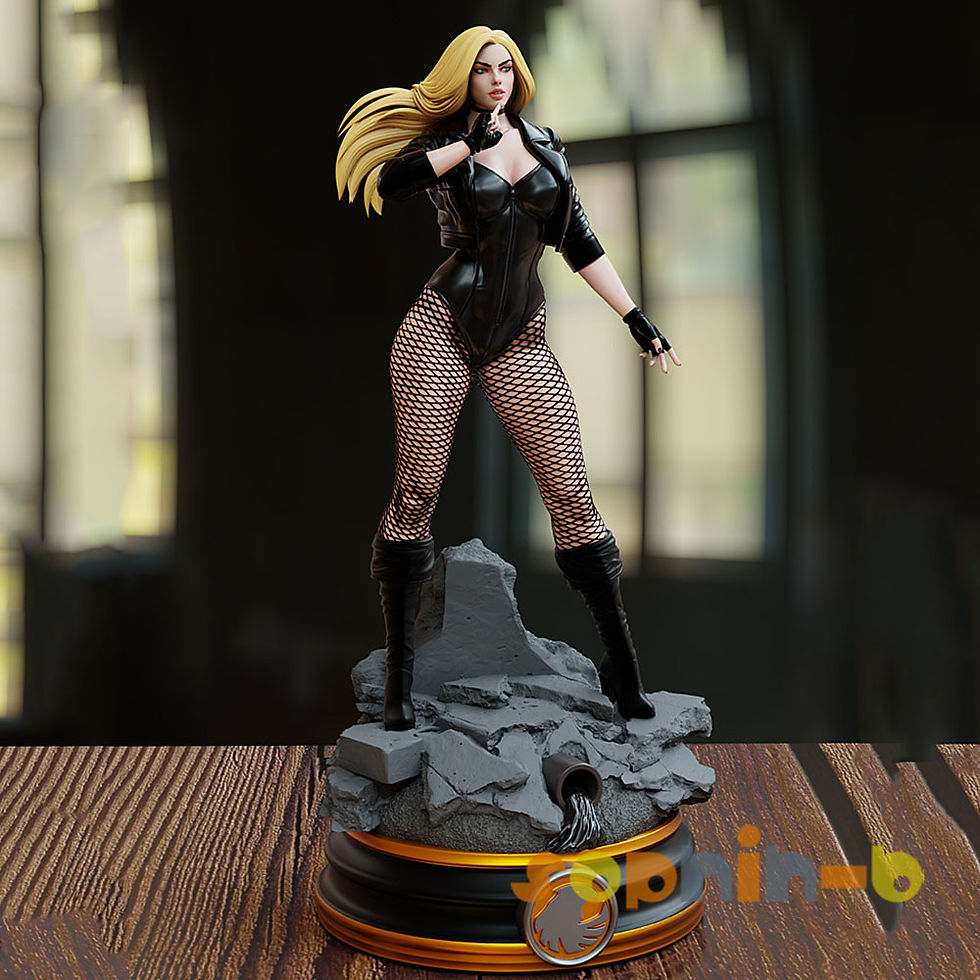 Thumbnail: Black Canary NSFW 3D Print Resin Sexy Model Kit Unpainted GK Statue Figure.