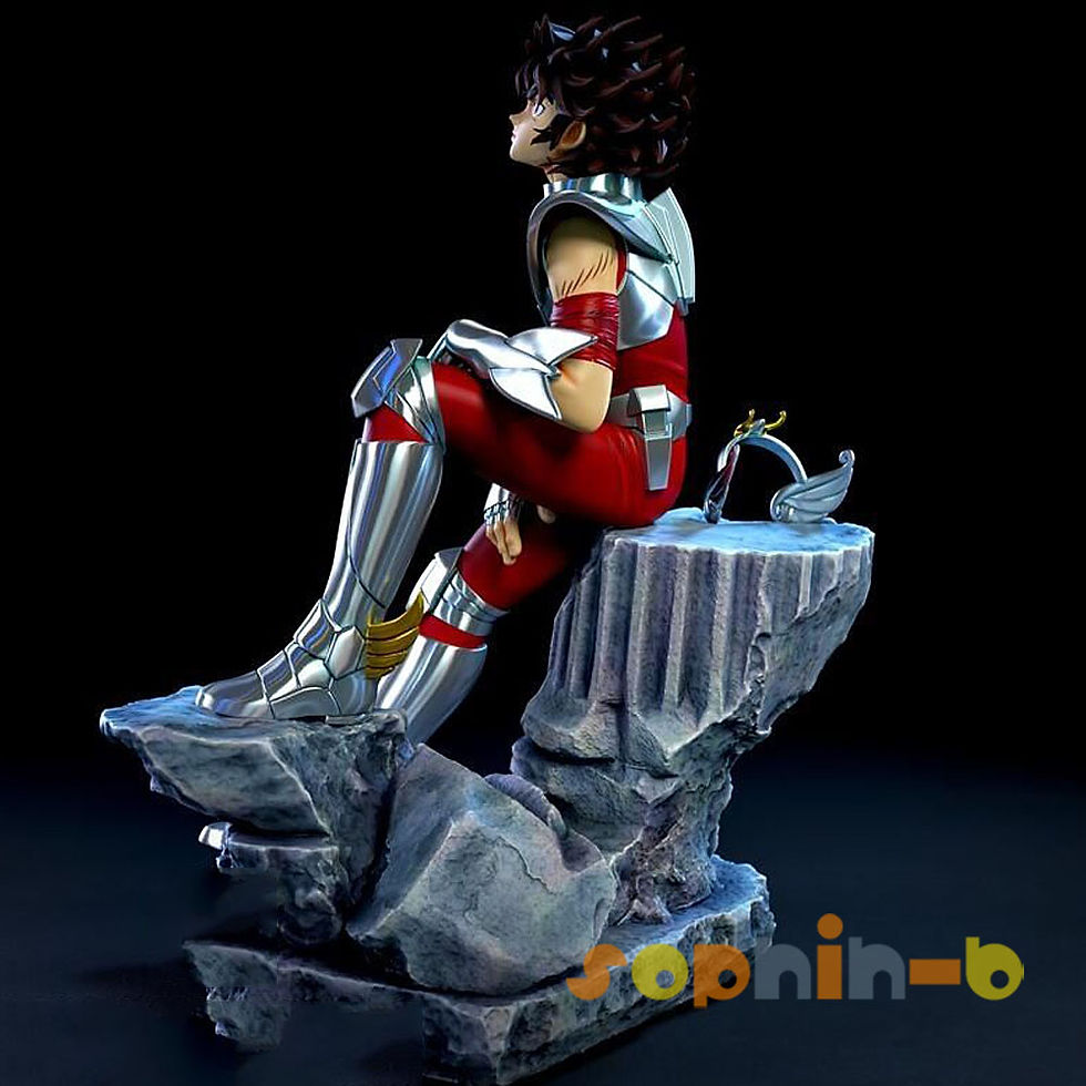 Thumbnail: Anime Saint Seiya Resin 1:4 Scale Model Kit Unpainted 3d Print GK Statue Figure