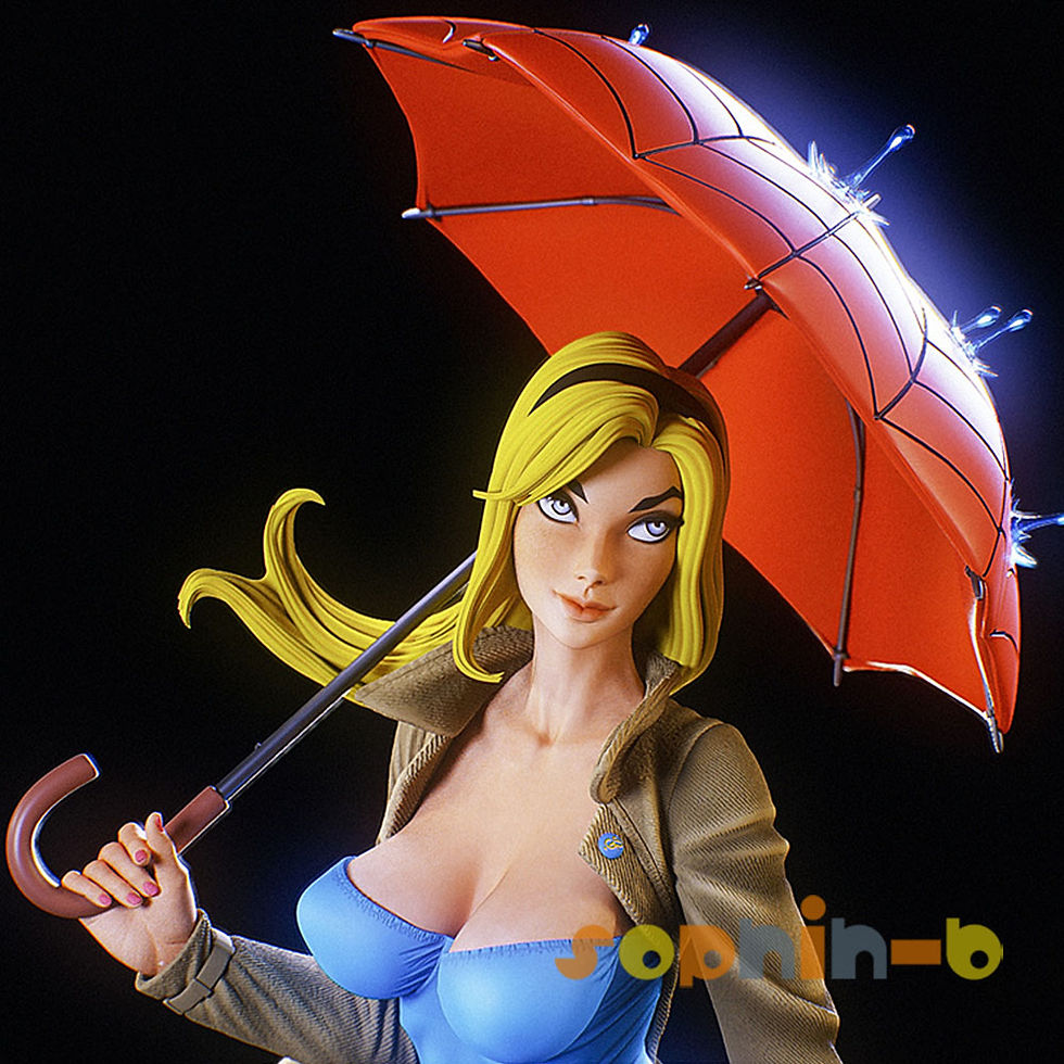 Thumbnail: Gwen Stacy Spider Man 3d Print 1:4 Sexy Model Kit Unpainted GK Statue Figure