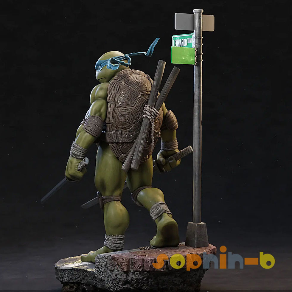 Thumbnail: TMNT Michelangelo Raphael Resin Model Kit Unpainted 3d Print GK Statue Figure