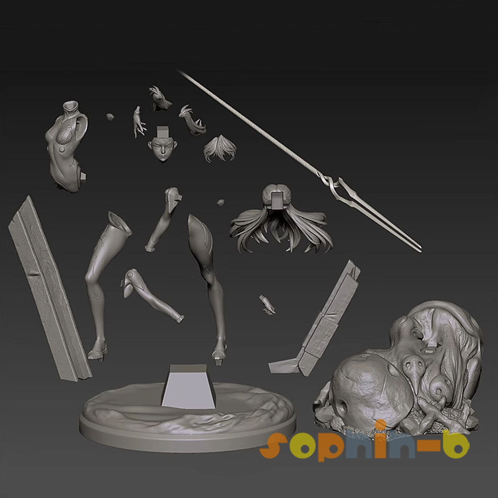 Thumbnail: Asuka Evangelion 1:6 Resin Model Kit Unpainted 3d Print Statue Figure