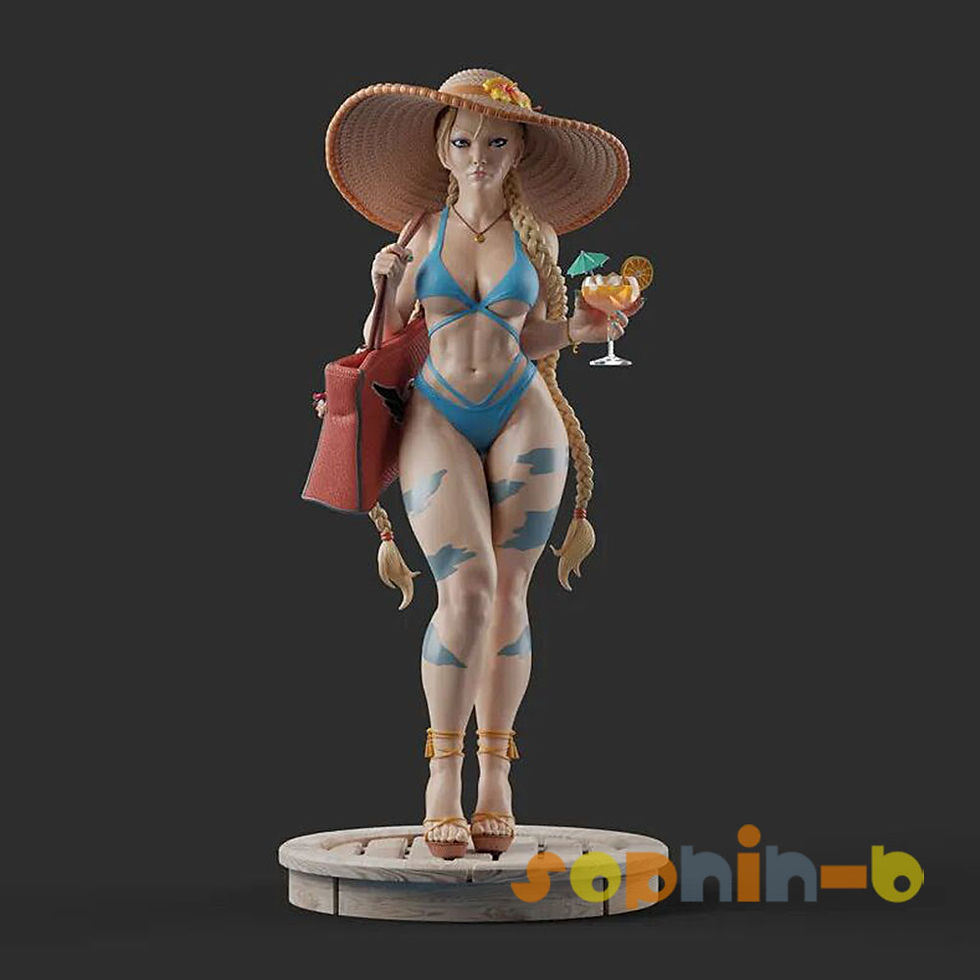 Thumbnail: Cammy Beach Bikini SF Resin Model Kit Unpainted 3d Printed GK Statue Figure