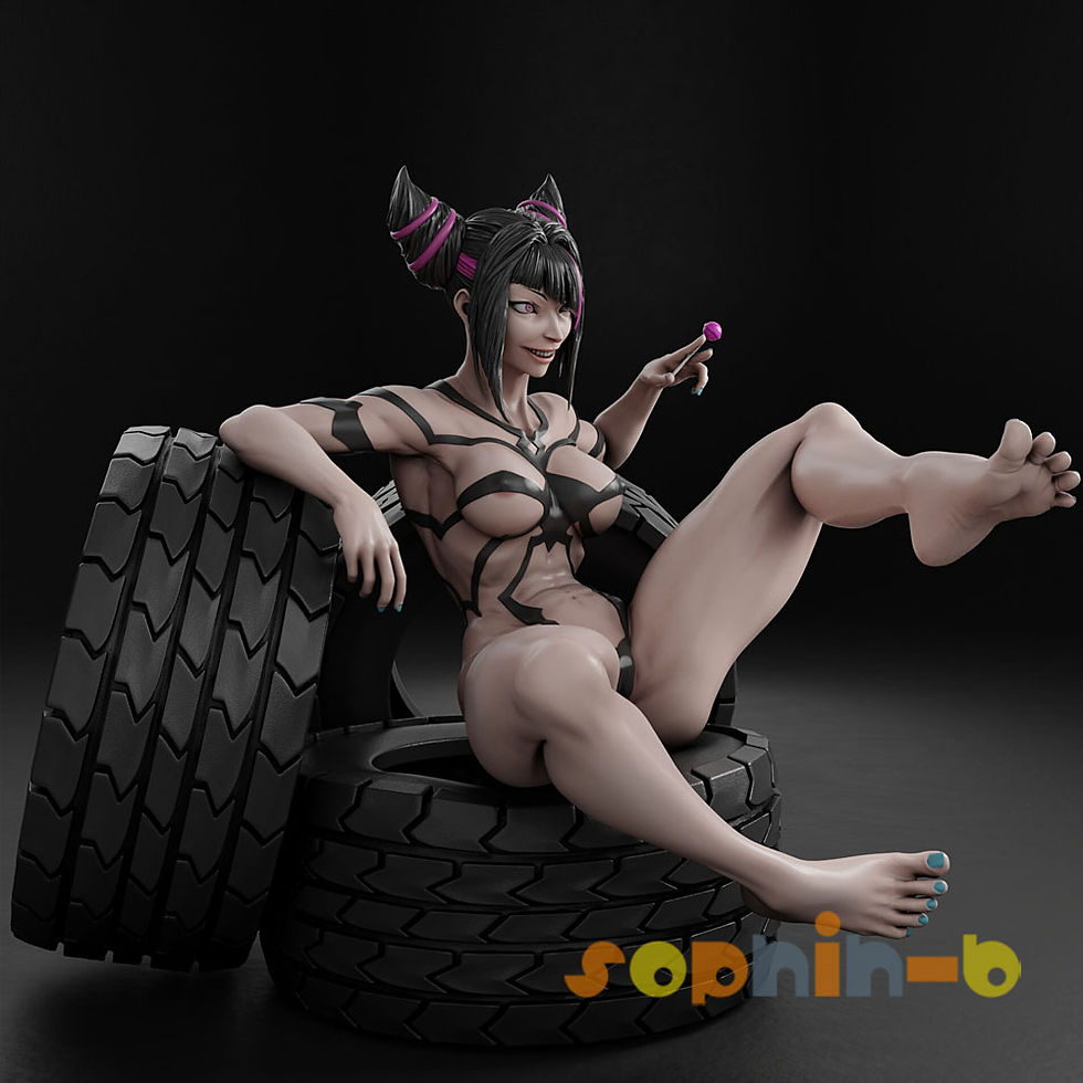 Thumbnail: Juri 2 Ver. Street Fighter Resin 1:4 Model Kit Unpainted 3d Print Statue Figure