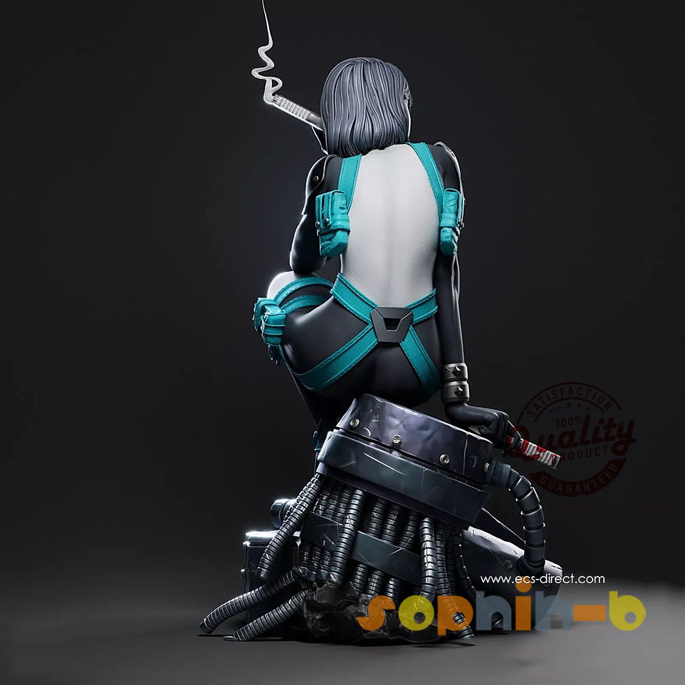 Thumbnail: Domino NSFW Resin 1:6 Scale Model Kit Unpainted 3d Print GK Statue Figure
