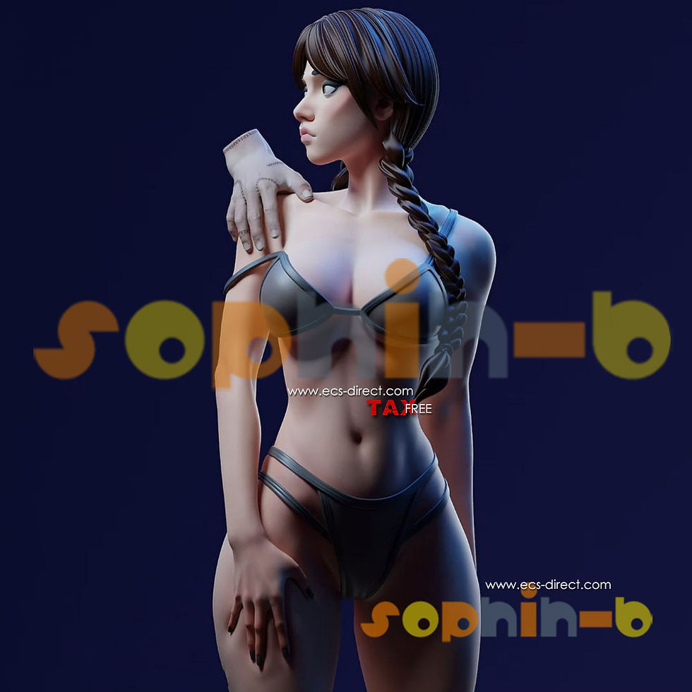 Thumbnail: Wednesday Swimwear NSFW 1:4 Model Kit Unpainted 3d Print GK Statue Figure