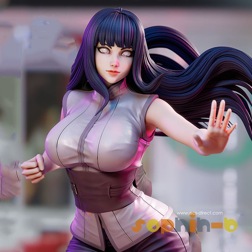 Thumbnail: Naruto Hinata NSFW Resin 1:4 Model Kit Unpainted 3d Print GK Statue Figure.