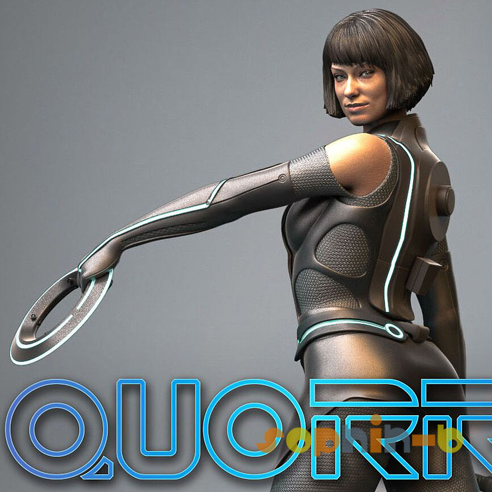 Thumbnail: Quorra Tron Legacy NSFW Resin 1:4 Model Kit Unpainted 3d Print GK Statue Figure