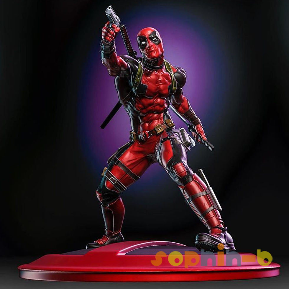 Thumbnail: Deadpool Resin 1:6 Model Kit Unpainted 3d Print Garage Kit Statue Figure