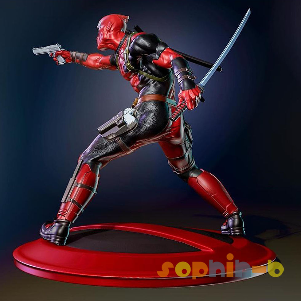Thumbnail: Deadpool Resin 1:6 Model Kit Unpainted 3d Print Garage Kit Statue Figure
