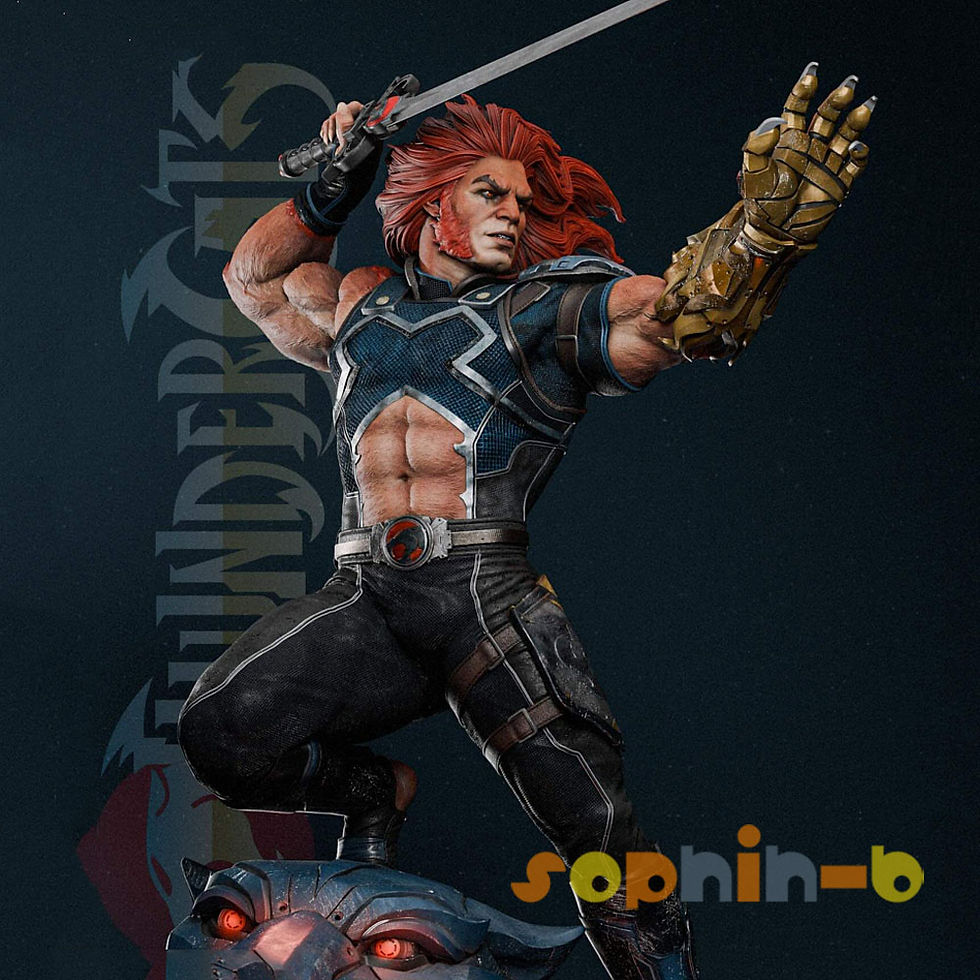 Thundercats Lion-0 Resin 1:4 Scale Model Kit Unpainted 3d Print GK Statue Figure