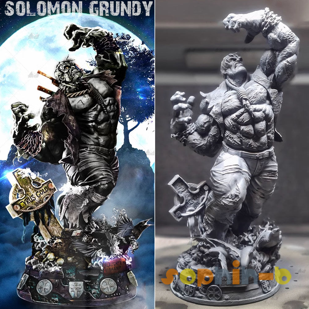 Solomon Grundy Batman 1:4 Resin Model Kit Unpainted 3d Print GK Statue Figure