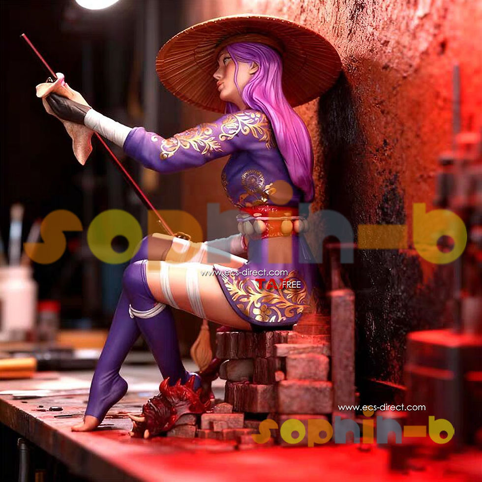 Thumbnail: 1/24 Psylocke NSFW Resin 1/4 Model Kit Unpainted 3d Printed GK Statue Figure