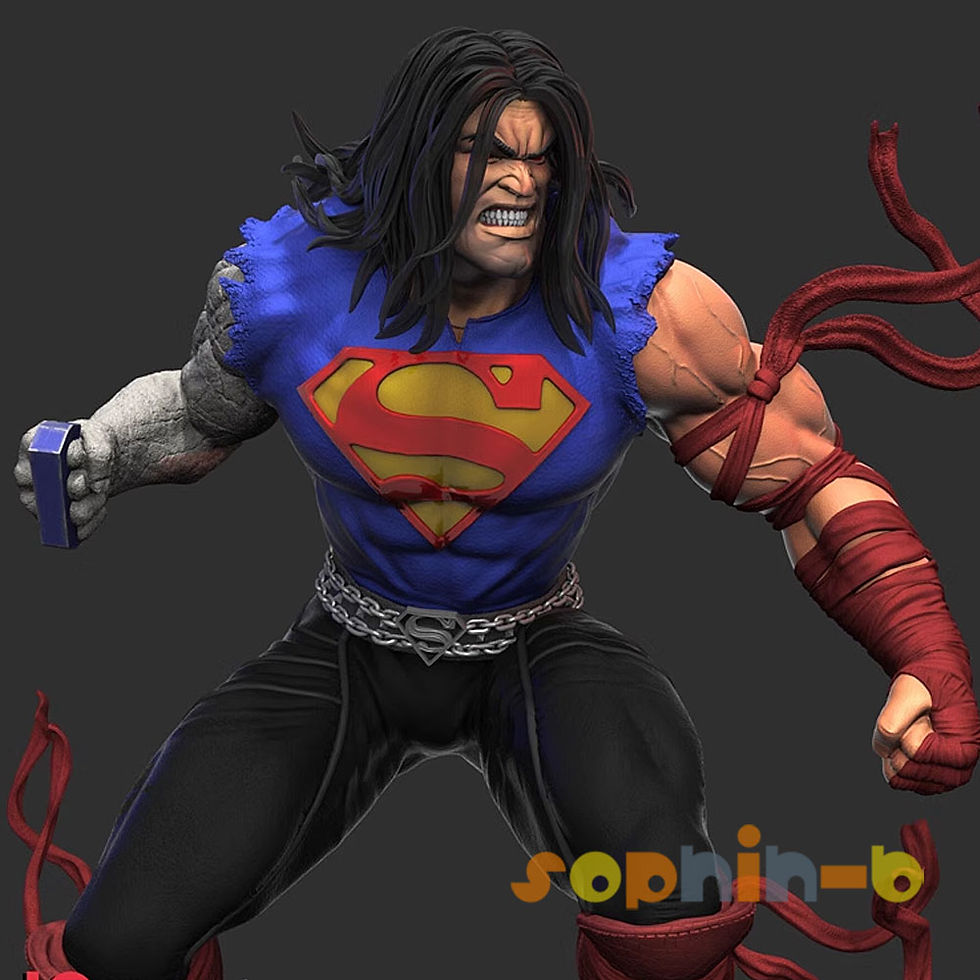Thumbnail: Superman Death Metal Resin Model Kit Unpainted 3d Printed GK Statue Figure