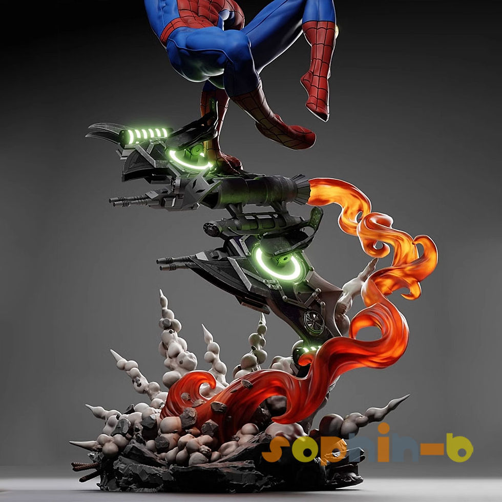 Thumbnail: Spider-Man Resin 1:6 Scale Model Kit Unpainted 3d Print Garage Kit Statue Figure
