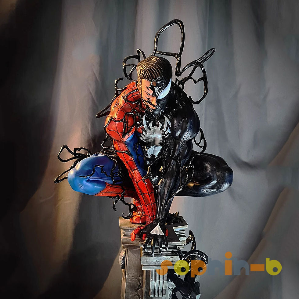 Thumbnail: Venom Spider Man Resin Scale Model Kit Unpainted 3d Printed GK Statue Figure