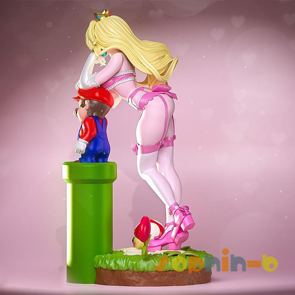 Thumbnail: Princess Peach Resin 1:4 Scale Model Kit Unpainted 3d Print GK Statue Figure